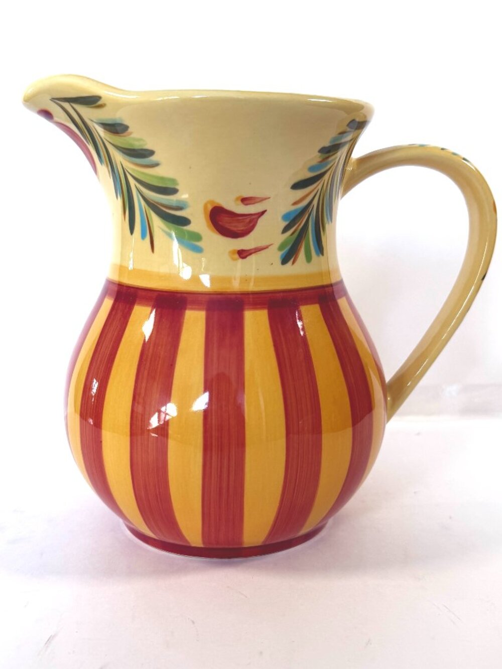 Southern Living at Home Gail Pittman Hand Painted Pitcher  - Siena